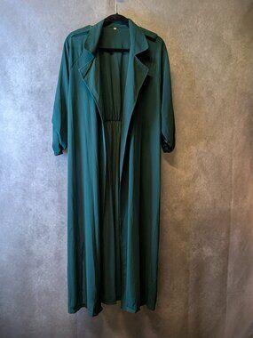 Crepe, Trench Coat Style Cardigan